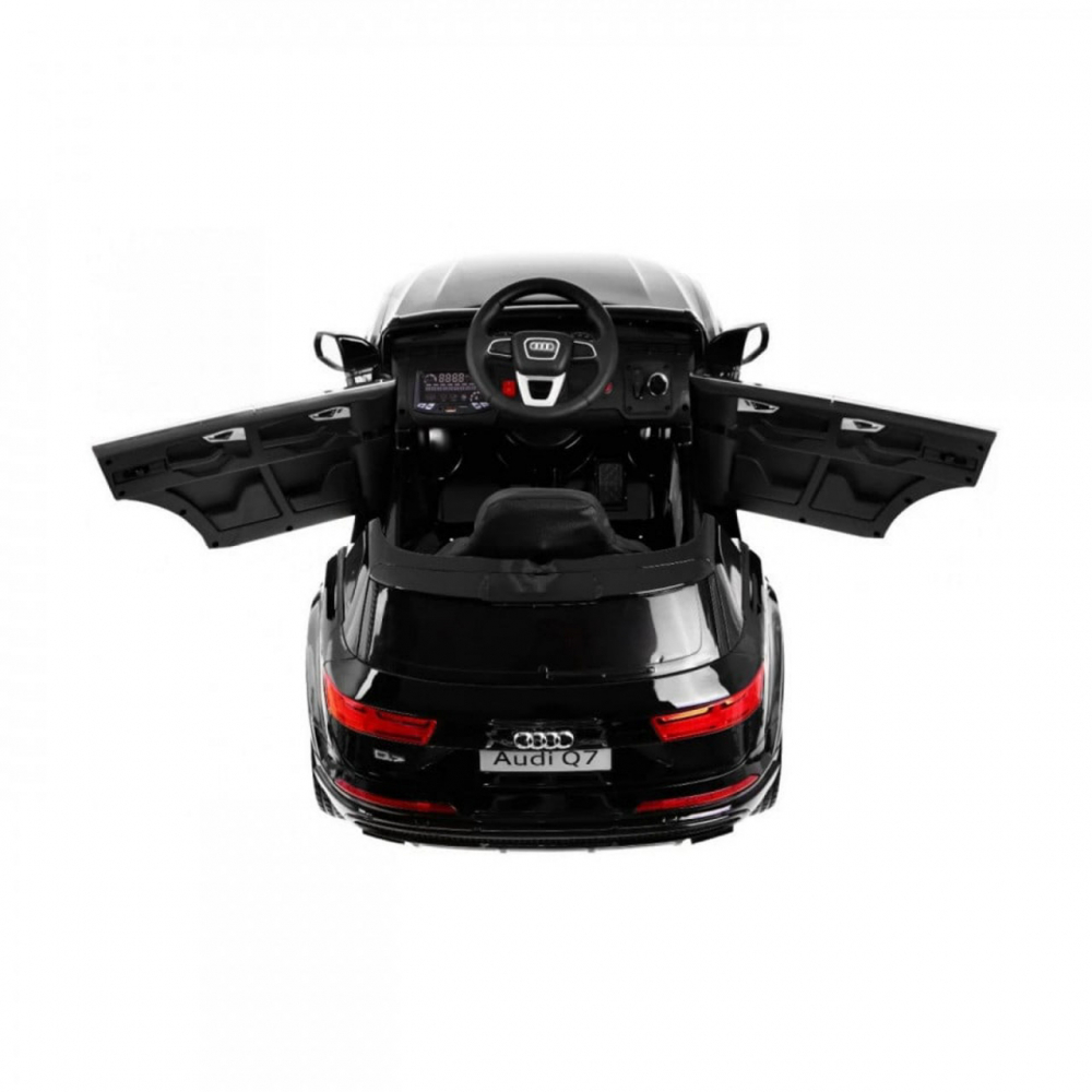 Masinuta electrica pentru copii Novokids Audi Q7 Negru, Roti din Cauciuc EVA, Greutate admisa 30 kg, Usi cu deschidere, 2 Viteze, Lungime 121 cm, 2 motoare, control parental - 2