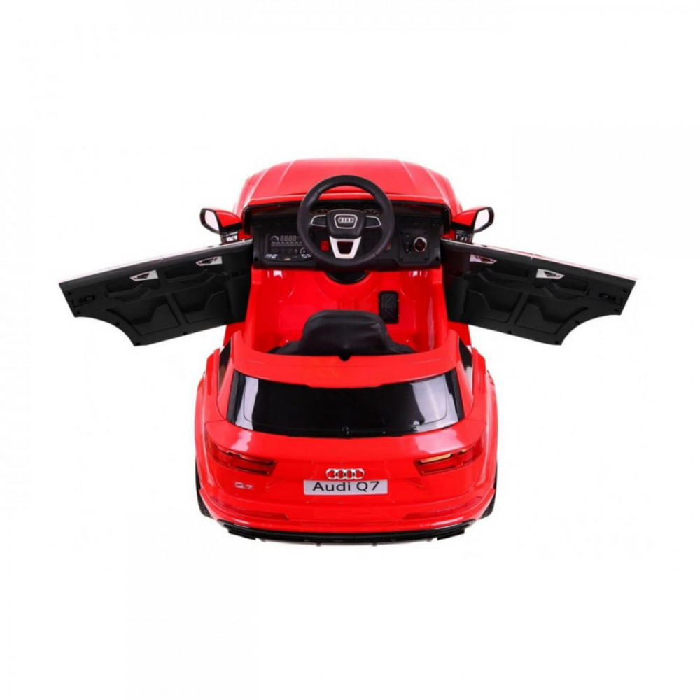 Masinuta electrica pentru copii Novokids Audi Q7 Rosu, Roti din Cauciuc EVA, Greutate admisa 30 kg, Usi cu deschidere, 2 Viteze, Lungime 121 cm, 2 motoare, control parental - 2