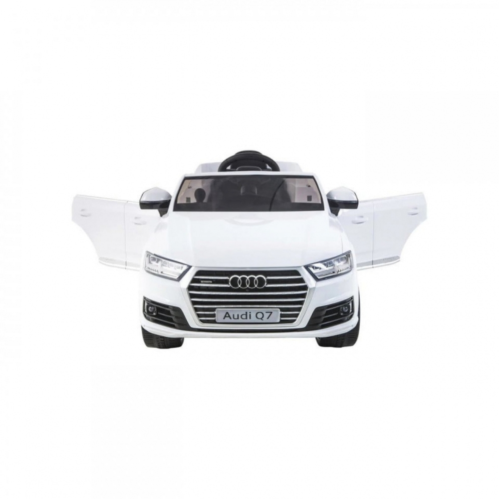 Masinuta electrica pentru copii Novokids Audi Q7 Alb, Roti din Cauciuc EVA, Greutate admisa 30 kg, Usi cu deschidere, 2 Viteze, Lungime 121 cm, 2 motoare, control parental - 2