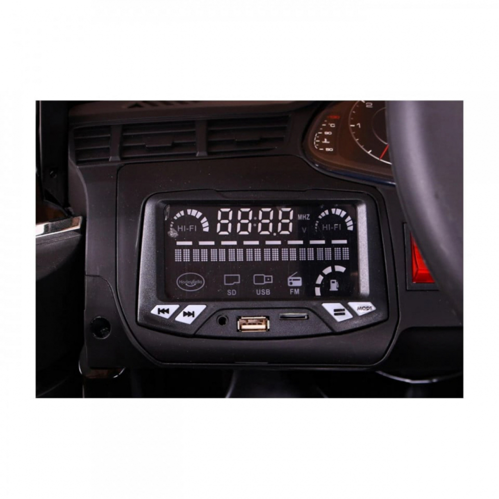 Masinuta electrica pentru copii Novokids Audi Q7 Alb, Roti din Cauciuc EVA, Greutate admisa 30 kg, Usi cu deschidere, 2 Viteze, Lungime 121 cm, 2 motoare, control parental - 3