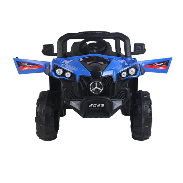 Masinuta electrica pentru copii Nichiduta Sport UTV 2023 Blue cu telecomanda 2.4G,2 motoare x 38W,roti rezistente,lumini LED,muzica,centura de siguranta,usi cu posibilitate de deschidere