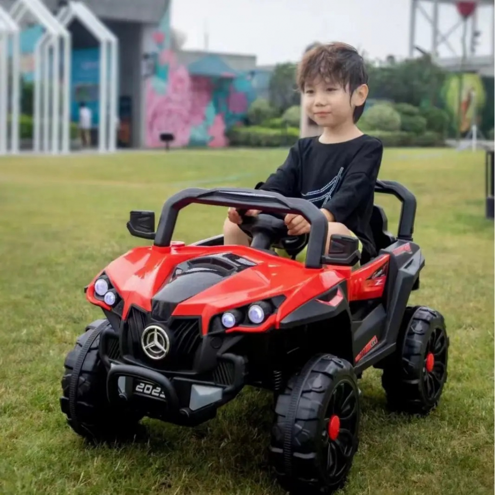 Masinuta electrica pentru copii Nichiduta Sport UTV 2023 Red cu telecomanda 2.4G,2 motoare x 38W,roti rezistente,lumini LED,muzica,centura de siguranta,usi cu posibilitate de deschidere - 1