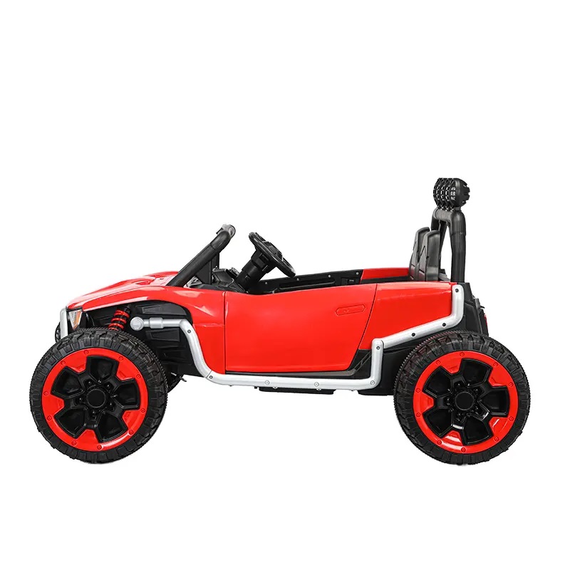 Masinuta electrica pentru copii cu telecomanda Nichiduta Alaser Red,2motoare x 55W,roti rezistente din cauciuc EVA,scaun tapitat cu piele ecologica,suspensii,lumini LED,usi cu posibilitate de deschidere - 1