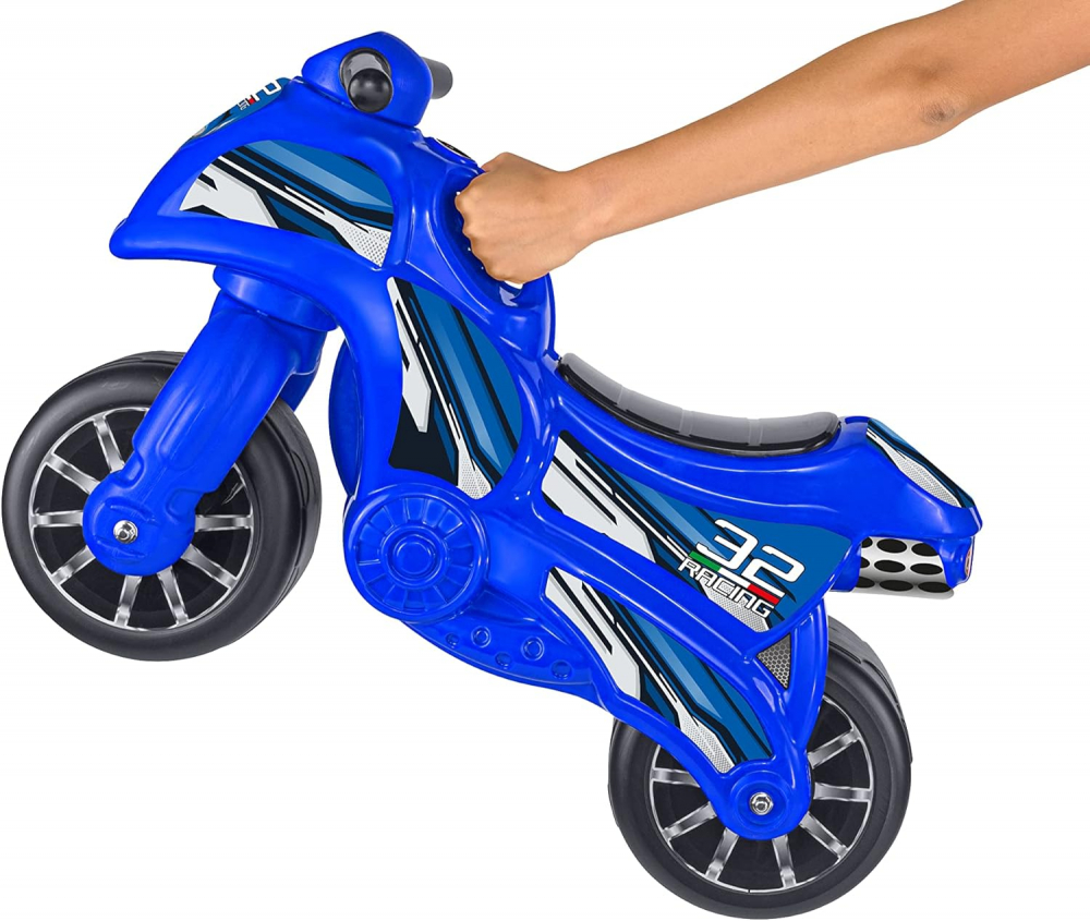 Motocicleta pentru copii fara pedale Dolu Globo albastra, recomandata copiilor peste 2 ai cu o greutate maxima de 25 kg - 1 | YEO