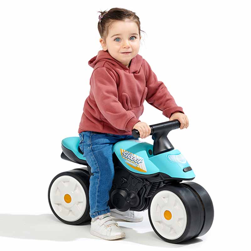 Motocicleta copii fara pedale Falk Street Champion Albastru cu roti silentioase, potrivita copiilor intre 1 si 3 ani, greutate maxima suportata 25 kg - 2 | YEO
