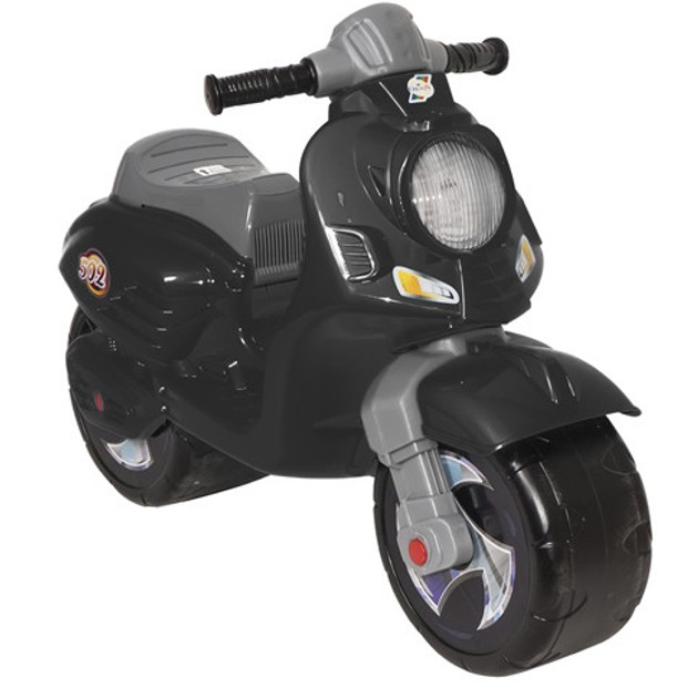Motocicleta pentru copii Novokids Vespa Scooter Mini Negru, fara pedale, greutate suportata 30 kg, roti late, stabilitate mare - 4