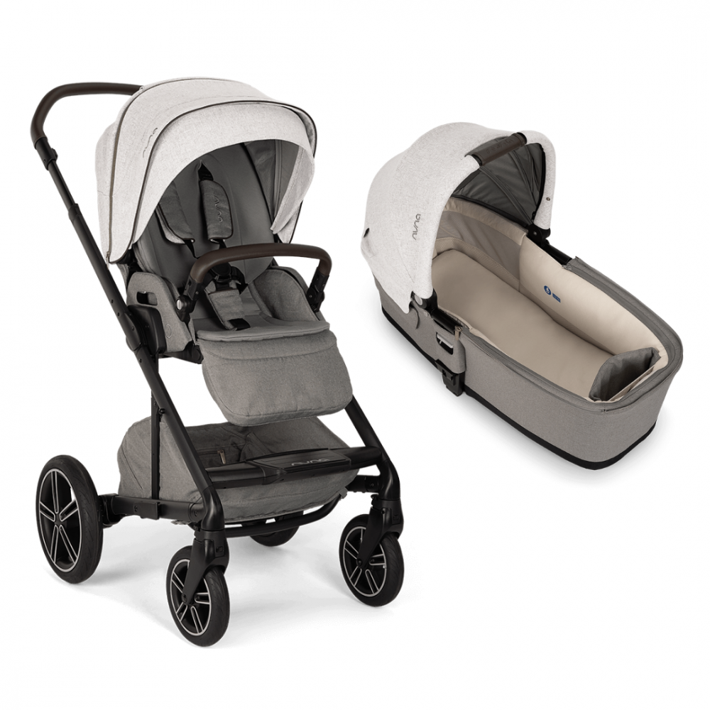 Carucior pentru copii Nuna Mixx Next colectia Mineral 2 in 1 compact, spatar reglabil, maner ajustabil, suspensii, husa de ploaie, husa picioare
