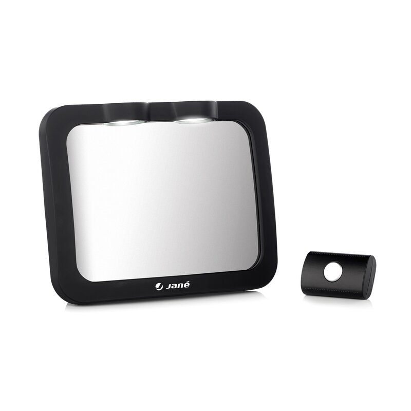Oglinda auto pentru copii Jane Black cu iluminare LED 28x7x20 cm - 3