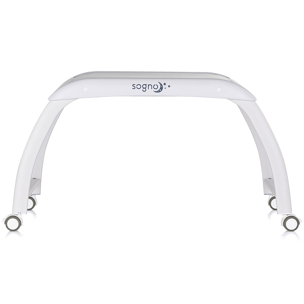 Patut pentru copii Chipolino Sogno 2 in 1 grey cu leganare si cantar integrat - 6