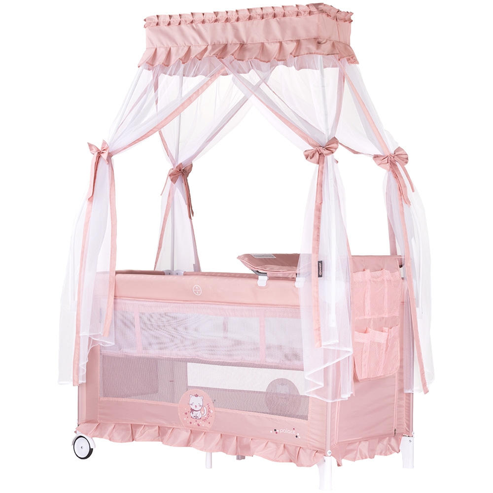 Patut pentru copii Chipolino Palace Cat pink pliabil