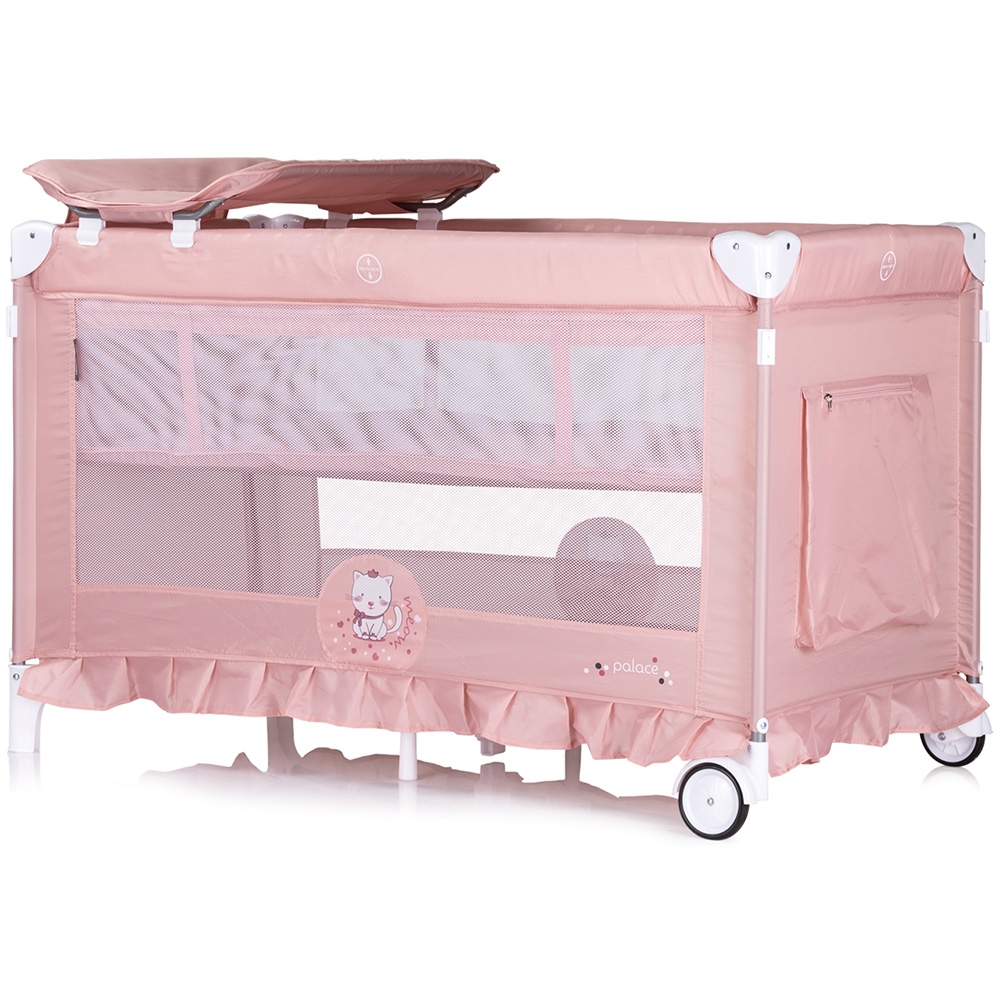 Patut pentru copii Chipolino Palace Cat pink pliabil - 2
