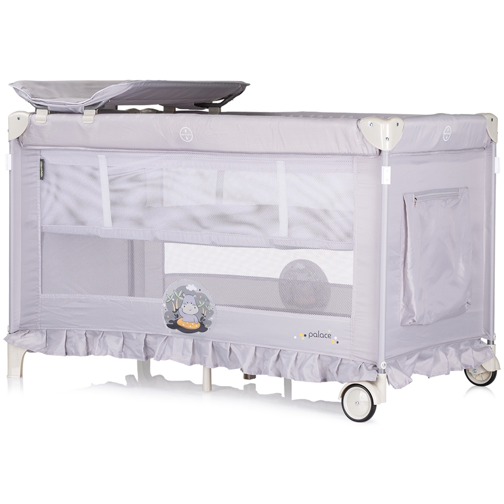 Patut pentru copii Chipolino Palace Hippo grey pliabil - 2