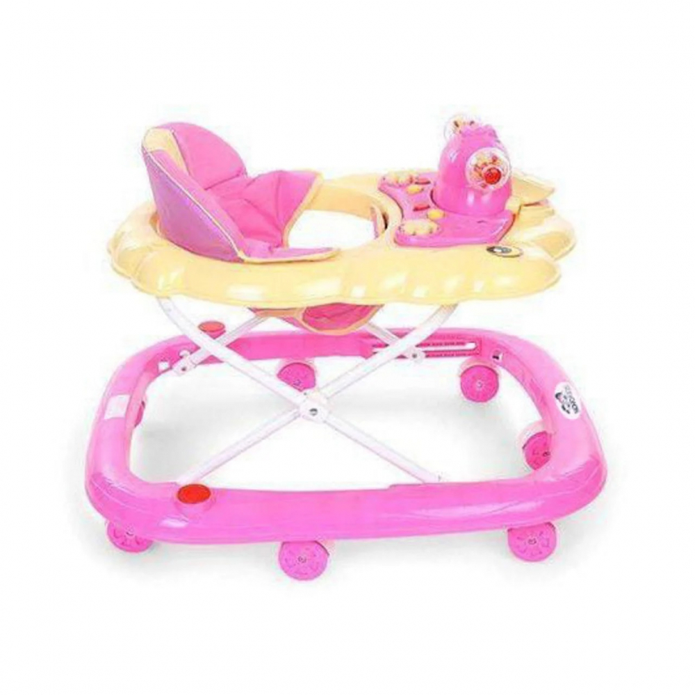 Premergator pentru copii Novokids Duckey Roz cu melodii, reglabil in 3 trepte, pliabil - 1