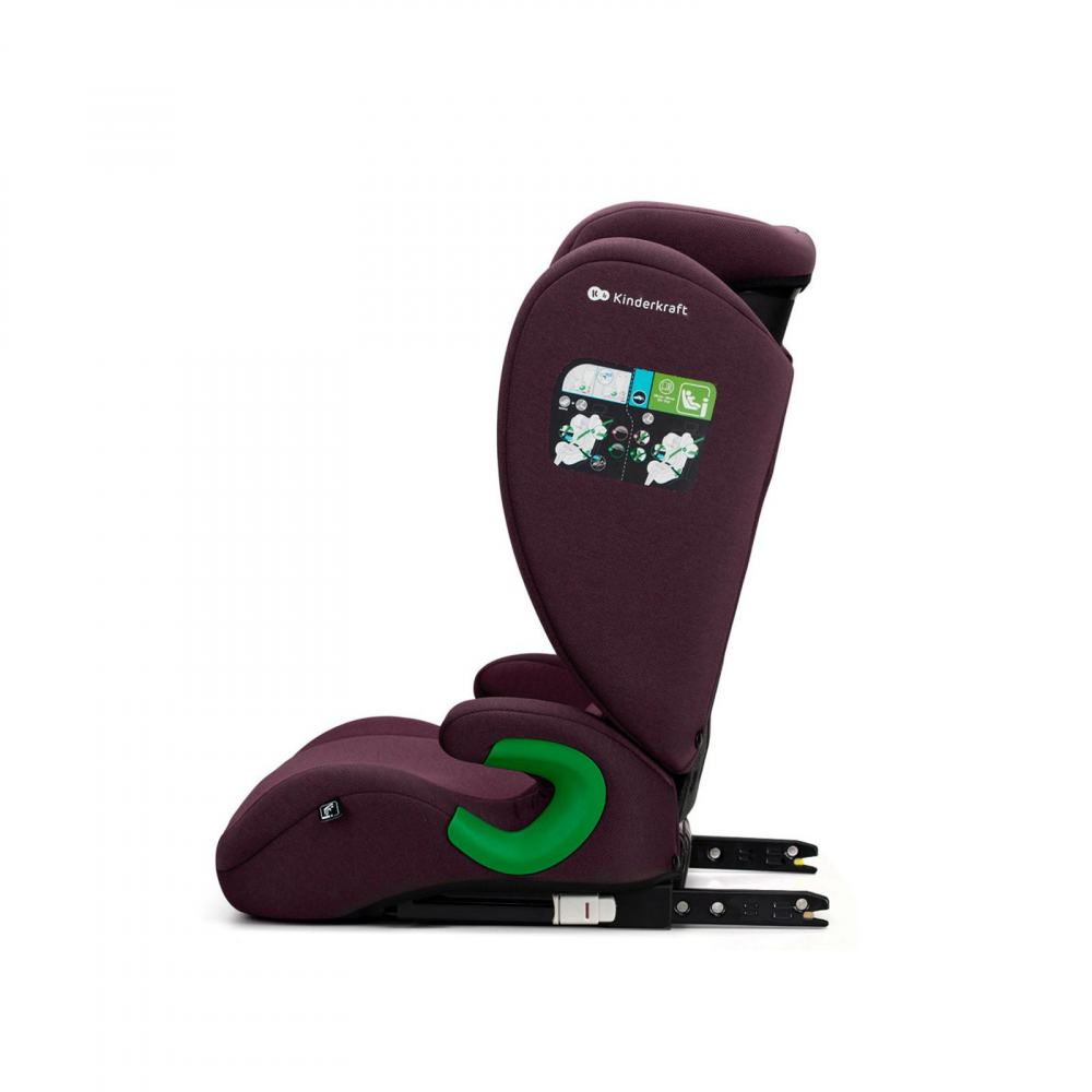 Scaun auto Kinderkraft Junior Fix 2 i-size 100-150 cm Cherry Pearl - 1
