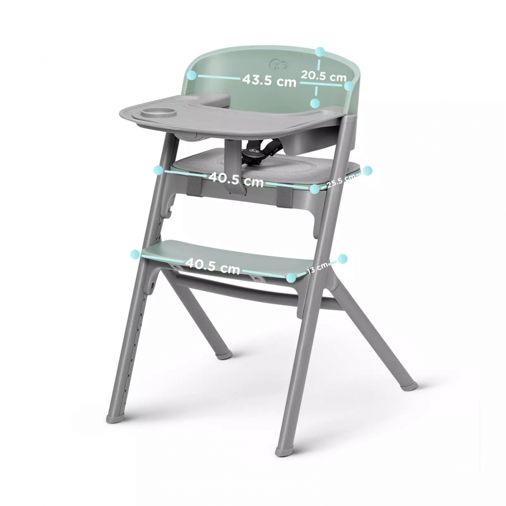 Scaun de masa Kinderkraft Livy green + leagan Calmee - 3 | YEO
