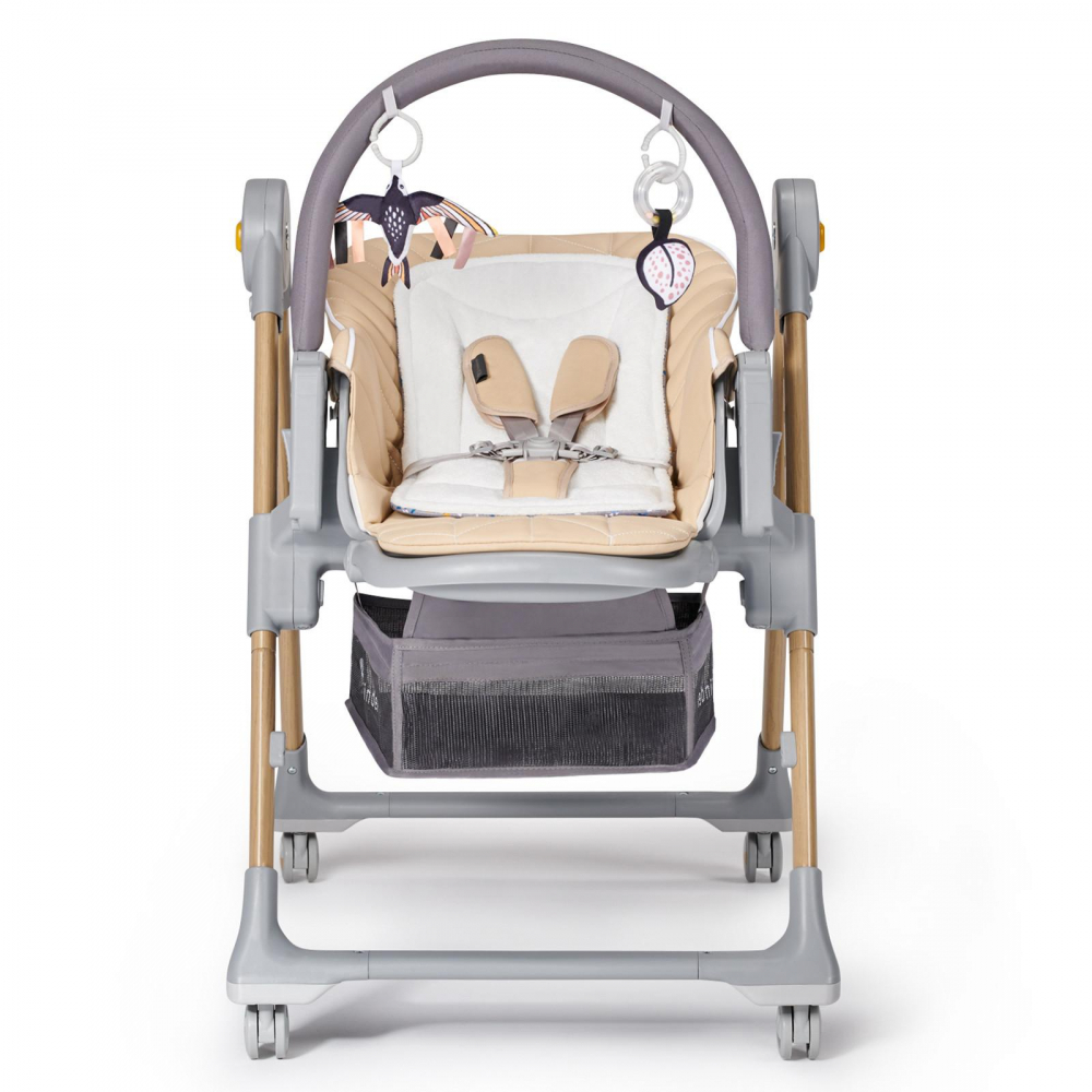 Scaun de masa pentru copii 2 in 1 Kinderkraft Lastree Wooden - 1 | YEO