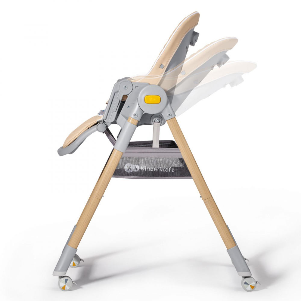 Scaun de masa pentru copii 2 in 1 Kinderkraft Lastree Wooden - 3 | YEO