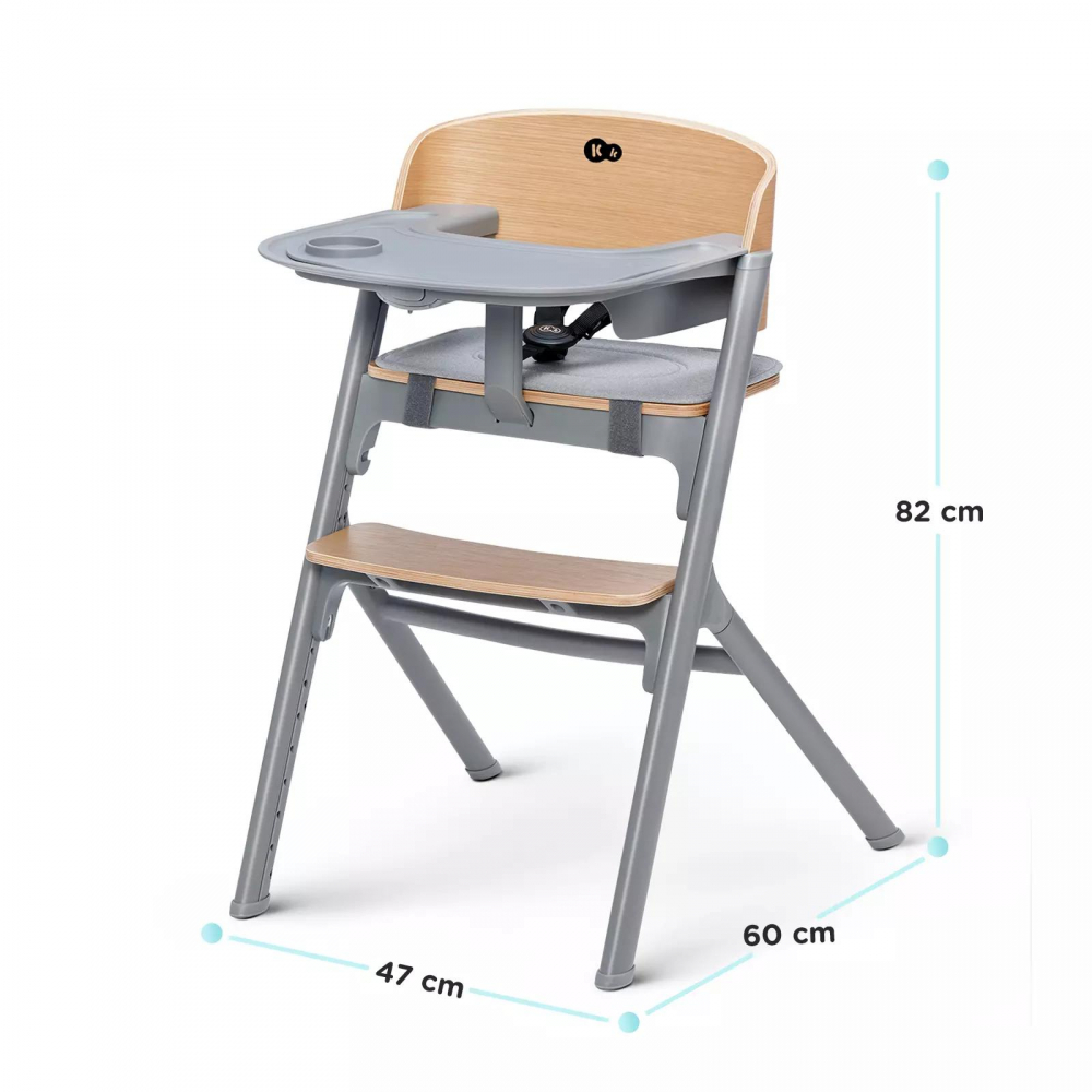 Scaun de masa pentru copii Kinderkraft Livy Wooden - 1 | YEO