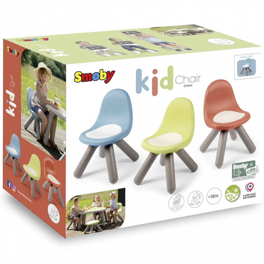 Scaunel cu spatar pentru copii Smoby Life albastru - 5