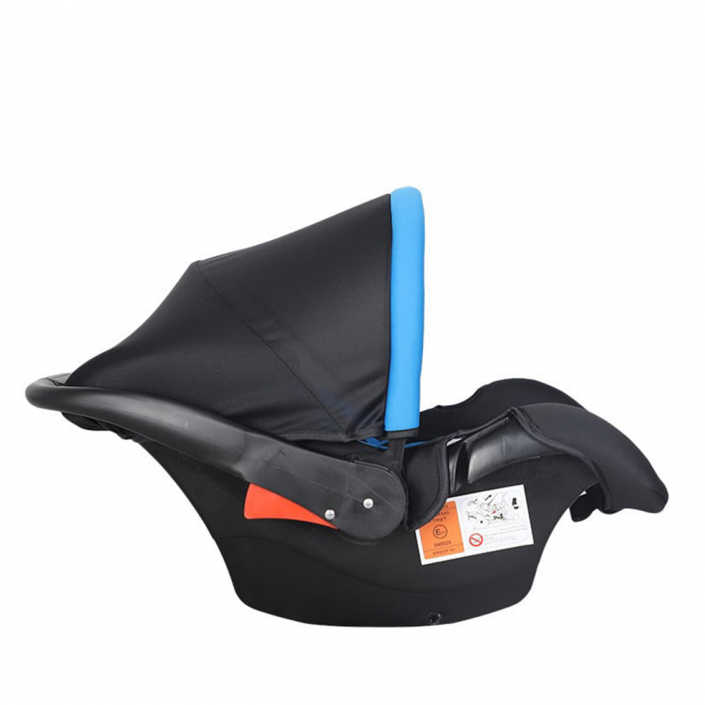 Scaun auto Novokids Safety Shell PRO Albastru, Omologare R-129 i-Size, Maner reglabil, Captuseala confortabila, Sistem de prindere in 5 puncte, Greutate admisa 13 kg
