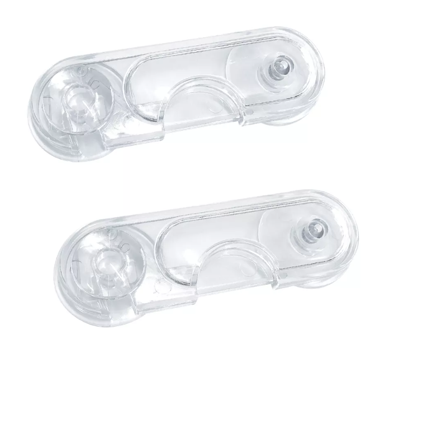 Set 2 opritoare usa dulap, din plastic, transparent - 3 | YEO