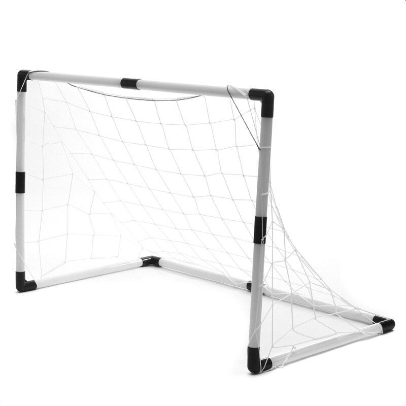 Set poarta cu plasa pentru fotbal, minge, pompa, 120x57x63 cm - 3 | YEO