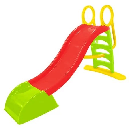 Tobogan mare XXL pentru copii Mochtoys Verde 180 cm,pentru interiorexterior trepte late,manere de prindere,margini rotunjite,plastic rezistent cu posibilitate atasare furtun - 1 | YEO