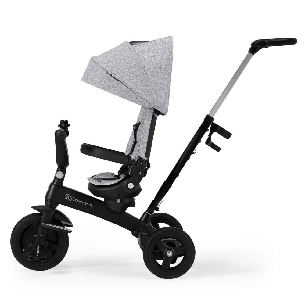 Tricicleta pentru copii Kinderkraft Twipper 5 in 1 cu scaun rotativ, cadru din aliaj de magneziu, spatar reglabil, suport picioare, maner telescopic, accesorii - 2 | YEO