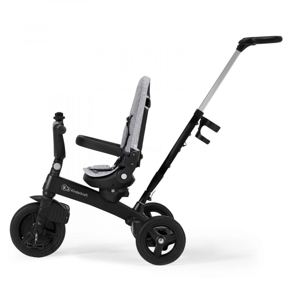Tricicleta pentru copii Kinderkraft Twipper 5 in 1 cu scaun rotativ, cadru din aliaj de magneziu, spatar reglabil, suport picioare, maner telescopic, accesorii - 3 | YEO