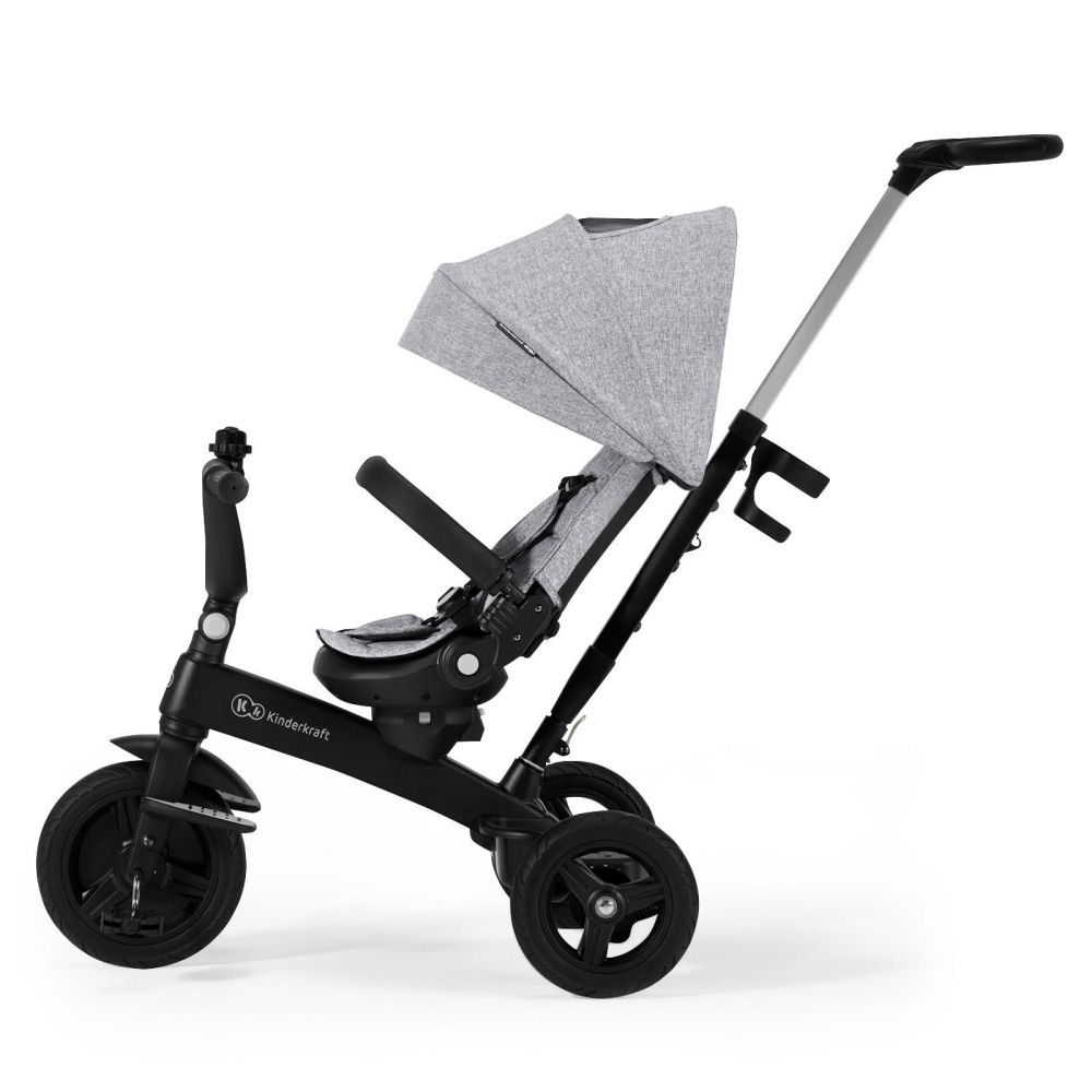 Tricicleta pentru copii Kinderkraft Twipper 5 in 1 cu scaun rotativ, cadru din aliaj de magneziu, spatar reglabil, suport picioare, maner telescopic, accesorii - 4 | YEO