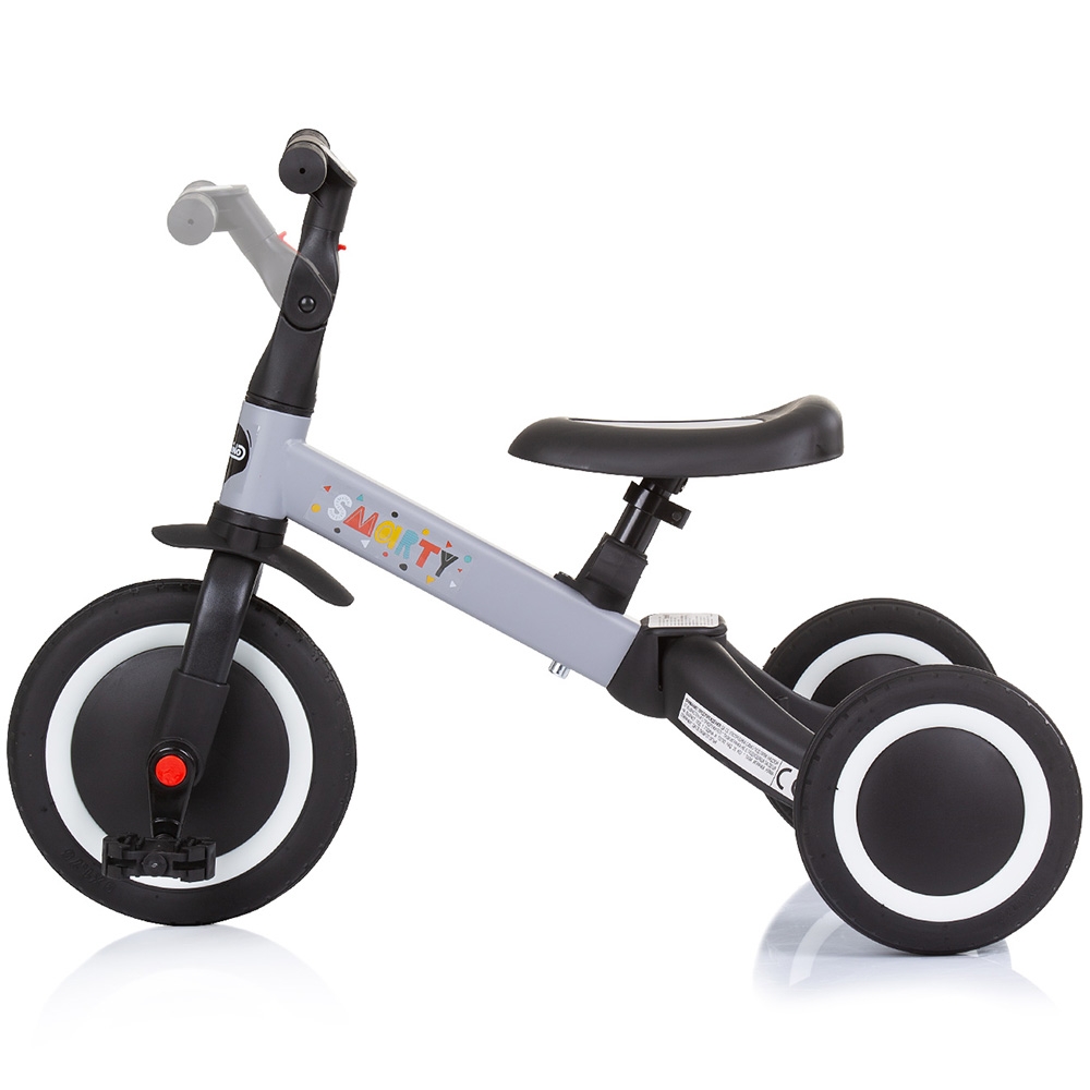 Tricicleta pentru copii Chipolino Smarty Grey 2 in 1, ghidon reglabil, de la 1 ani si o greutate de pana la 25 kg - 1 | YEO