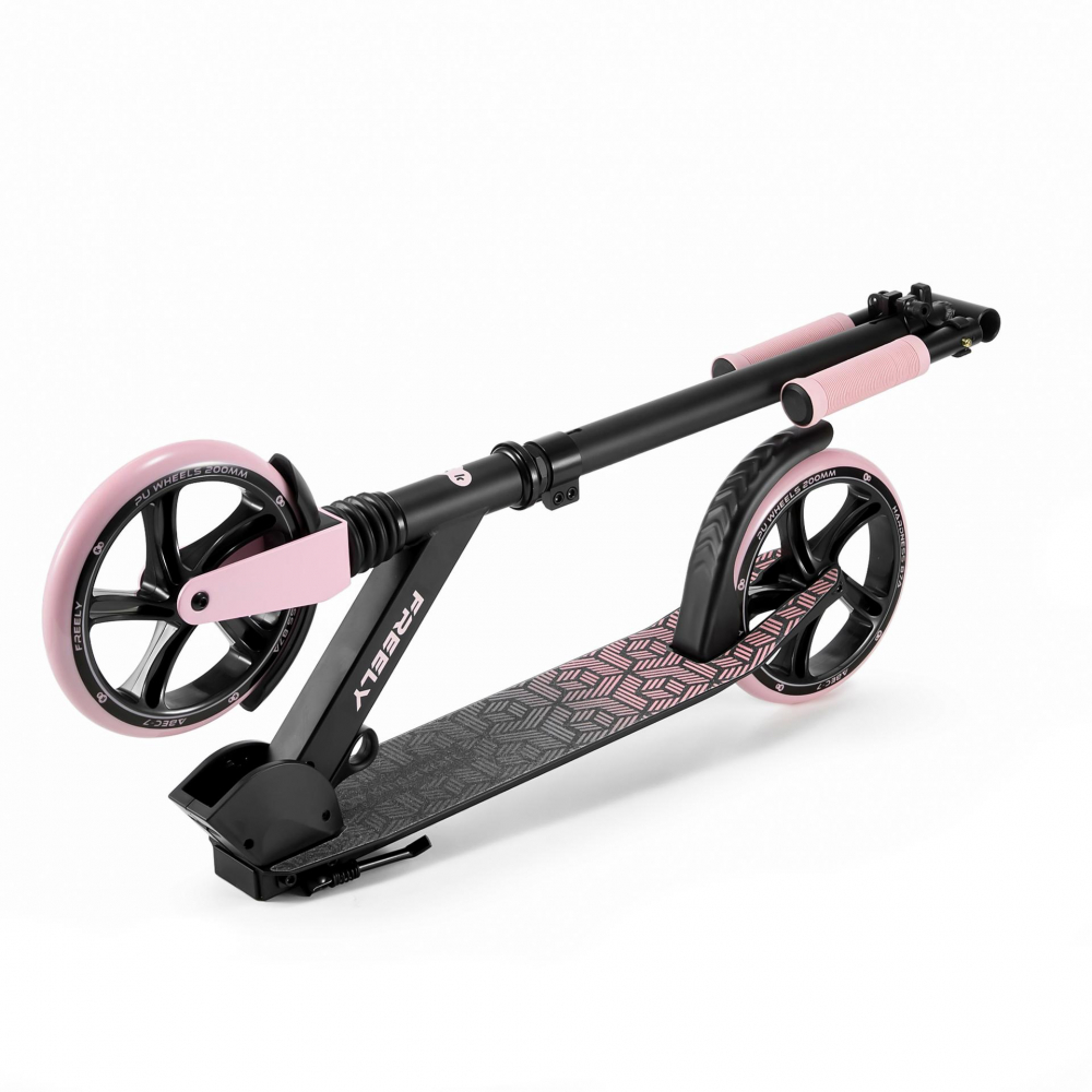 Trotineta pliabila Kinderkraft Freely Pink cu ghidon reglabil, cric, greutate admisa 100 kg - 1 | YEO