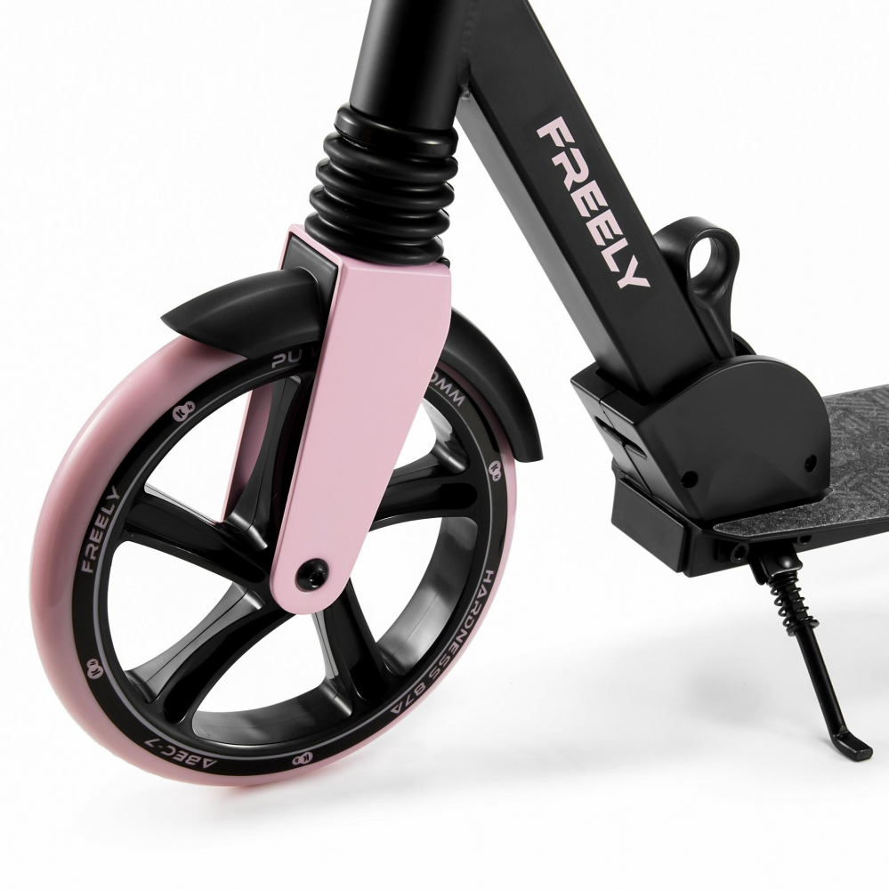 Trotineta pliabila Kinderkraft Freely Pink cu ghidon reglabil, cric, greutate admisa 100 kg - 2 | YEO