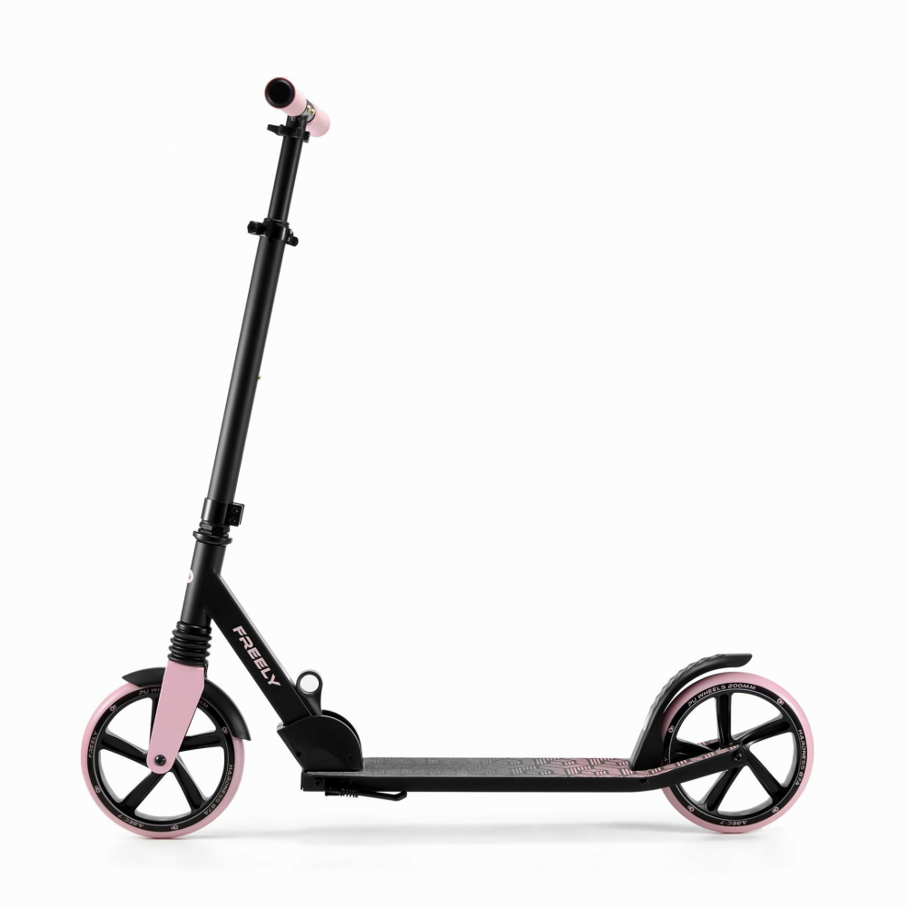 Trotineta pliabila Kinderkraft Freely Pink cu ghidon reglabil, cric, greutate admisa 100 kg - 3 | YEO