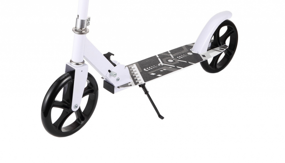 Trotineta pentru copii si adolescenti Novokids Fusion EVO Pro Alb, Functie Super Brake, Maner reglabil pe inaltime, Diametru roata 200 mm, Greutate admisa 100 kg - 1 | YEO