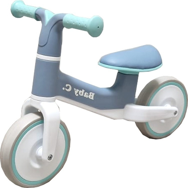 Bicicleta pentru copii Baby Care Balance Bike X11 Turquoise fara pedale, Sa din piele ecologica, cosulet de depozitare, Roti din spuma cauciucata EVA, Greutate admisa 30 kg - 1 | YEO