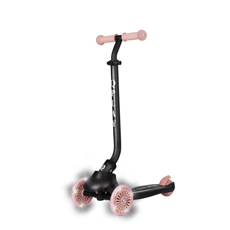Trotineta pentru copii QPlay Sema EVO Roz 6 in 1 multifunctionala cu scaunel, maner telescopic parental, inaltime ajustabila, cadru din aluminiu, greutate admisa 50 kg - 4