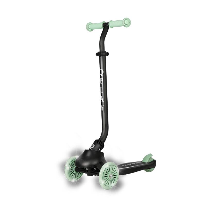 Trotineta pentru copii QPlay Sema EVO Verde 6 in 1 multifunctionala cu scaunel, maner telescopic parental, inaltime ajustabila, cadru din aluminiu, greutate admisa 50 kg - 4