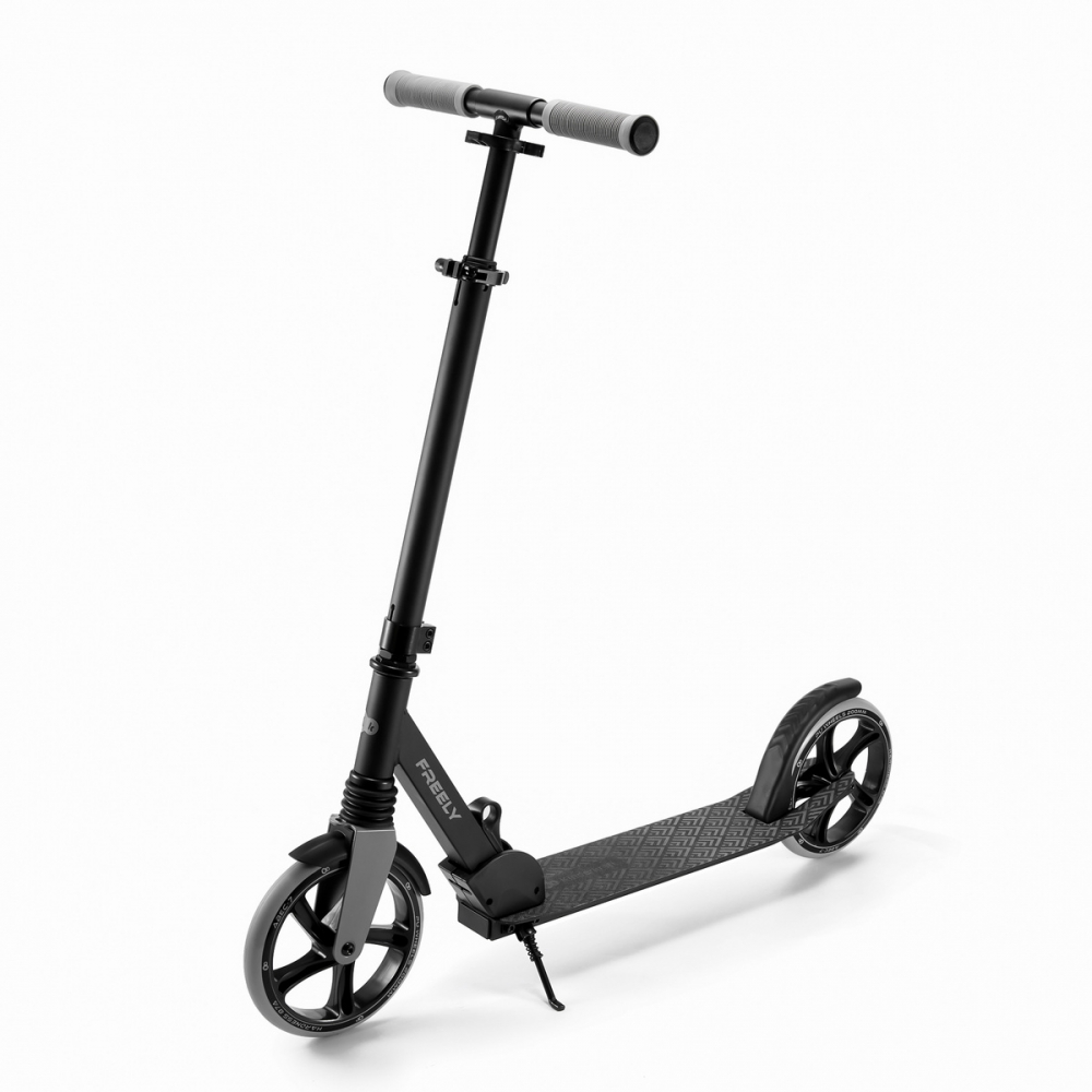 Trotineta pliabila Kinderkraft Freely Black cu ghidon reglabil cric greutate admisa 100 kg