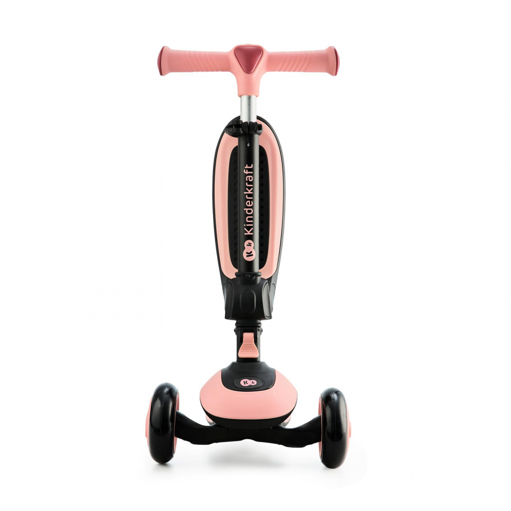 Trotineta pliabila Kinderkraft Halley Rossa Pink cu scaunel, greutate admisa 25 kg - 5