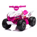 Atv electric pentru copii Nichiduta Ready Go Pink/White 35W ,Acumulator 6V 4.5Ah, Pornire la buton, Lumini LED, Sezut ergonomic, Suport picioare