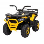 Atv electric pentru copii Nichiduta Desert XRobust 4x4 Speed Yellow,4 motoare, Acumulator 24V 5Ah, Roti EVA, Scaun din piele, Suport picioare, Efecte sonore, Faruri cu lumini LED,Pornire la buton, Pedala acceleratie