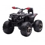 Atv electric pentru copii Nichiduta Road Power Black, Acumulator 12V7Ah, 2 Motoare 90W, Telecomanda 2.4G, Roti din cauciuc EVA, Faruri cu lumini LED, Efecte sonore, Spatar inalt