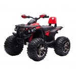 Atv electric pentru copii Nichiduta Road Power Red, Acumulator 12V7Ah, 2 Motoare 90W, Telecomanda 2.4G, Roti din cauciuc EVA, Faruri cu lumini LED, Efecte sonore, Spatar inalt