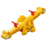 Balansoar pentru copii Nichiduta Garden Giraffe, cu doua locuri si manere de sustinere, reglabil pe inaltime, greutate maxima admisa 100 kg, dimensiune 116 x 33 x 39 cm