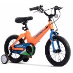 Bicicleta pentru copii Carpat PRO C14122B Portocaliu/Albastru, roti 14 inch, inaltime utilizator 75-100 cm, greutate suportata 50 kg