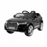 Masinuta electrica pentru copii Novokids Audi Q7 Negru, Roti din Cauciuc EVA, Greutate admisa 30 kg, Usi cu deschidere, 2 Viteze, Lungime 121 cm, 2 motoare, control parental