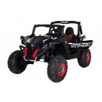 Masinuta electrica copii 4x4 Nichiduta Xtreme Jumper UTV-MX Black cu telecomanda 2.4G, 4Motoare 300W, Doua locuri, Roti Eva cu Suspensii, Scaun piele,Acumulator 12V7Ah,Pornire la cheie,Schimbator viteze,Lumini LED,Slow Start