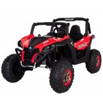 Masinuta electrica copii 4x4 Nichiduta Xtreme Jumper UTV-MX Red cu telecomanda 2.4G, 4Motoare 300W, Doua locuri, Roti Eva cu Suspensii, Scaun piele,Acumulator 12V7Ah,Pornire la cheie,Schimbator viteze,Lumini LED,Slow Start