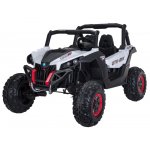 Masinuta electrica copii 4x4 Nichiduta Xtreme Jumper UTV-MX White cu telecomanda 2.4G, 4Motoare 300W, Doua locuri, Roti Eva cu Suspensii, Scaun piele,Acumulator 12V7Ah,Pornire la cheie,Schimbator viteze,Lumini LED,Slow Start